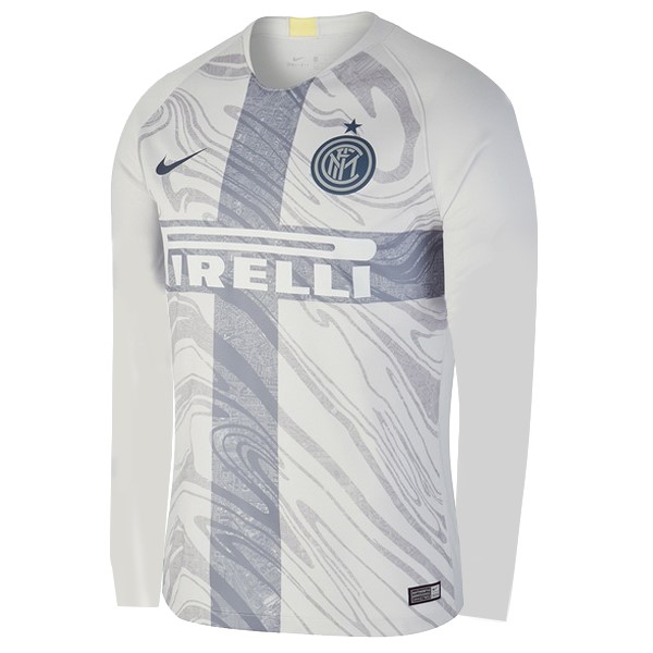 Trikot Inter Milan Ausweich Ml 2018-19 Weiß Fussballtrikots Günstig